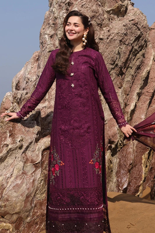 Ready-to-Wear Embroidered 3-Piece Lawn Suit