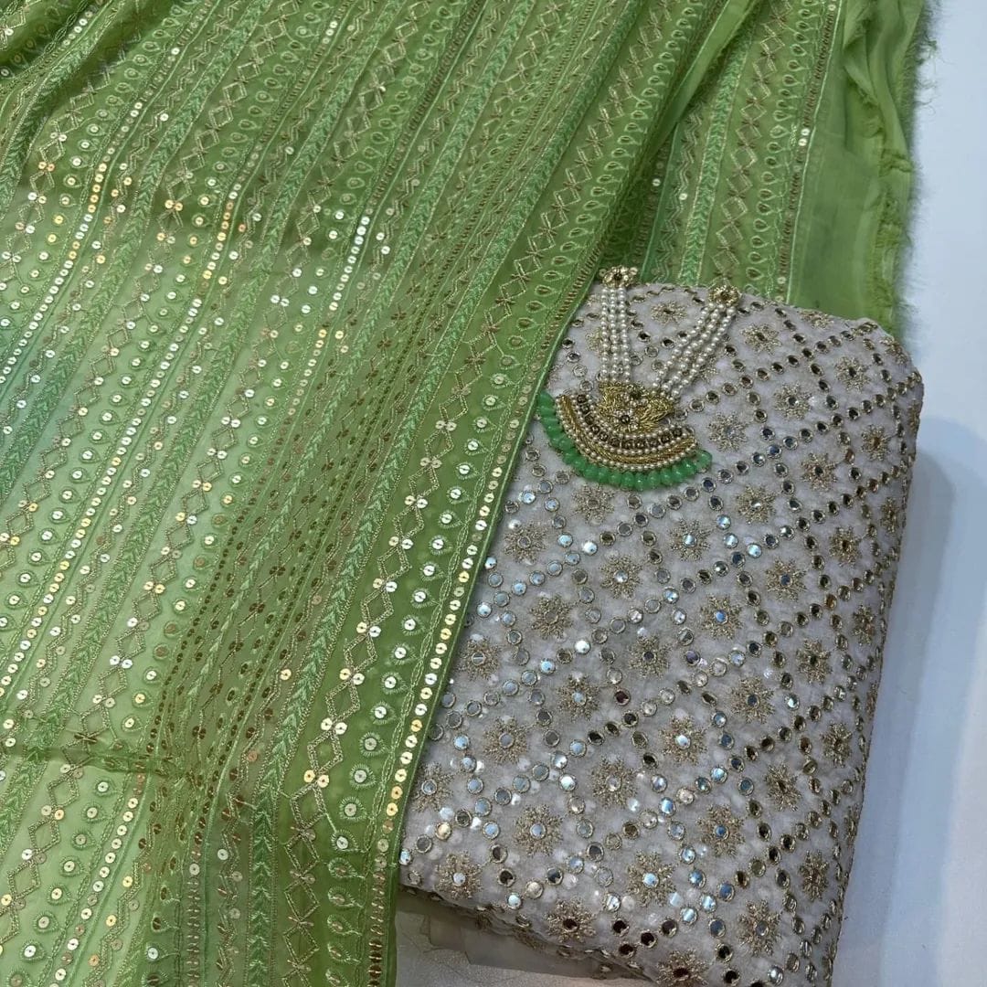 Chiffon 3 piece suit