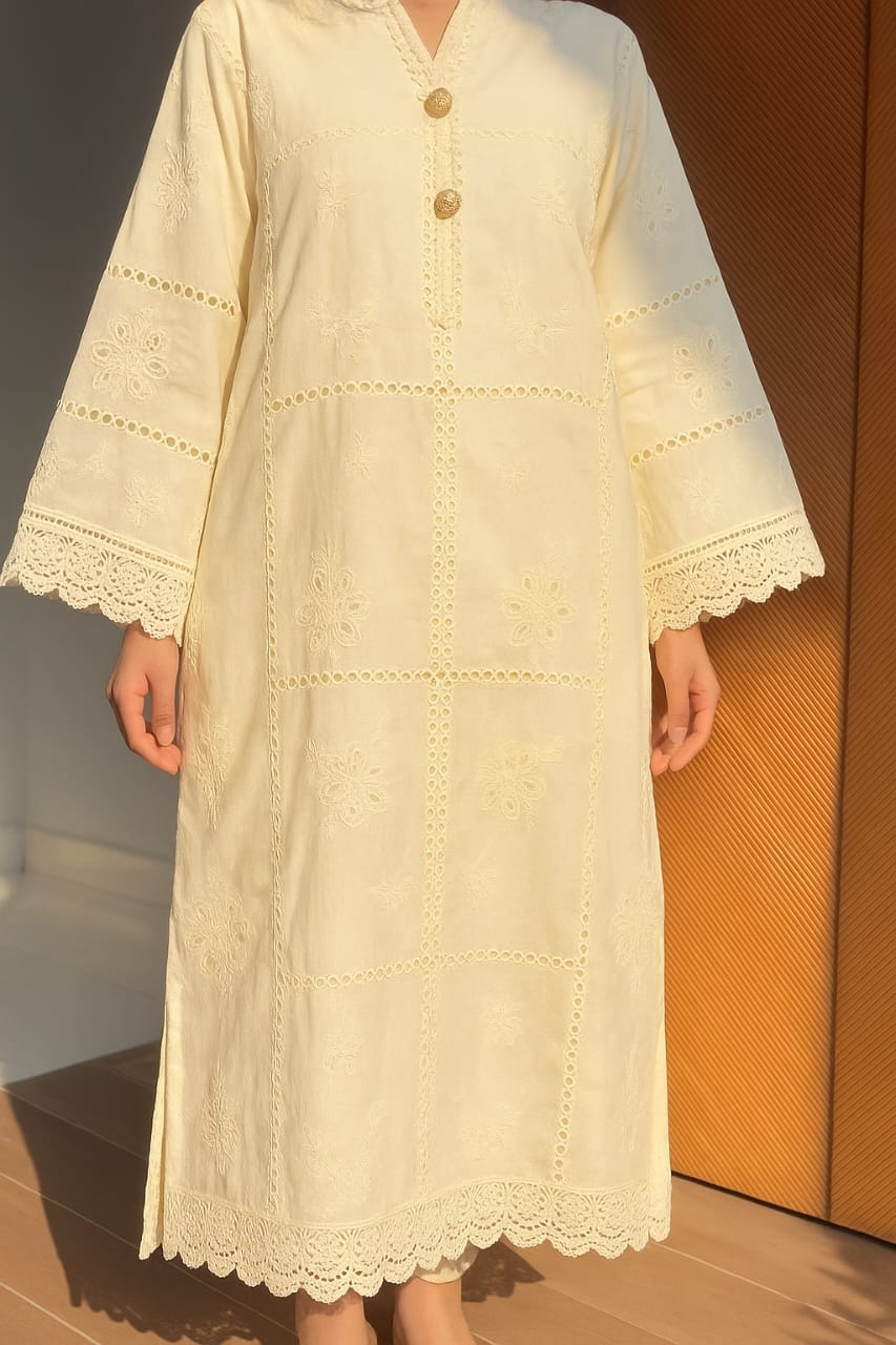 3 Piece Stitched Lawn - Ready To Wear