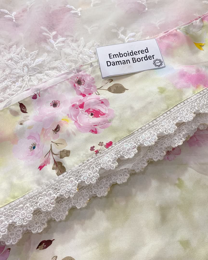 3 Piece Stitched Embroidery Dress - Ready To Wear