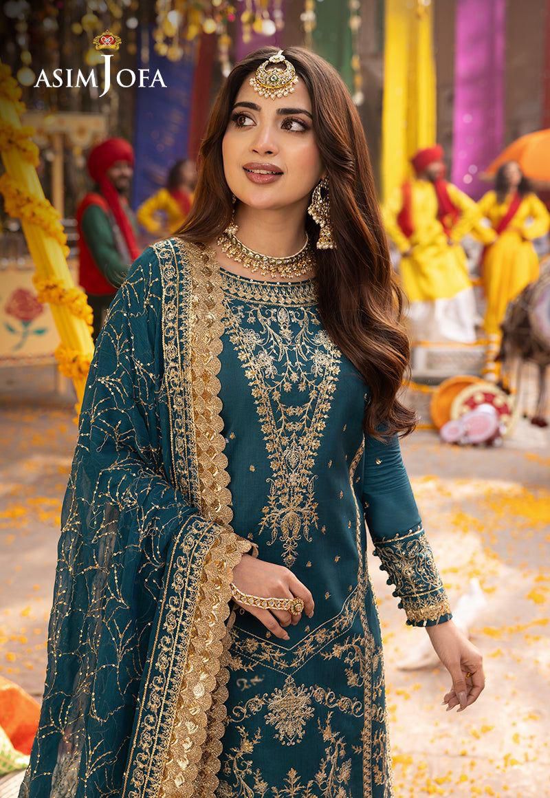 Designer Dress - 3 Piece Stitched Chiffon Dress - Ready To Wear