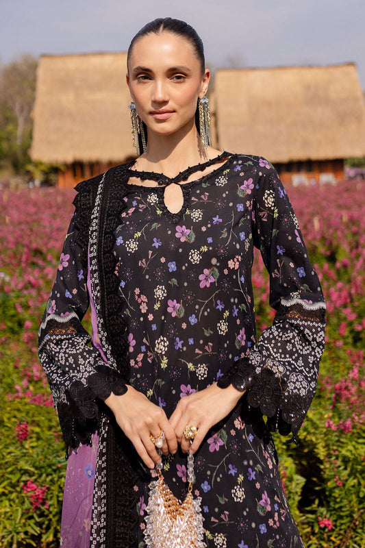 3 Piece Stitched Lawn Dress - Ready To Wear