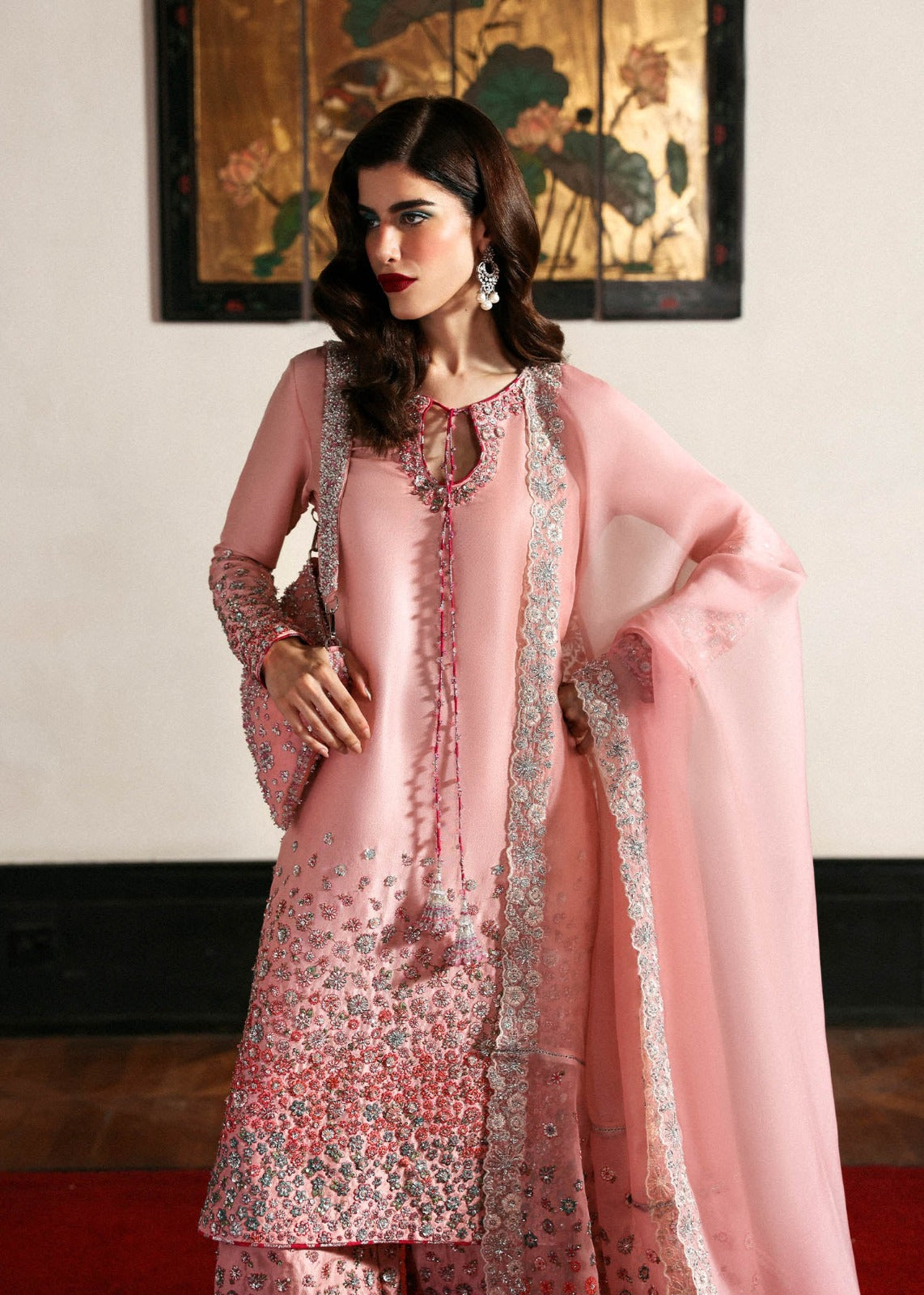 3 Piece Luxury Embroidery Dress - Ready To Wear