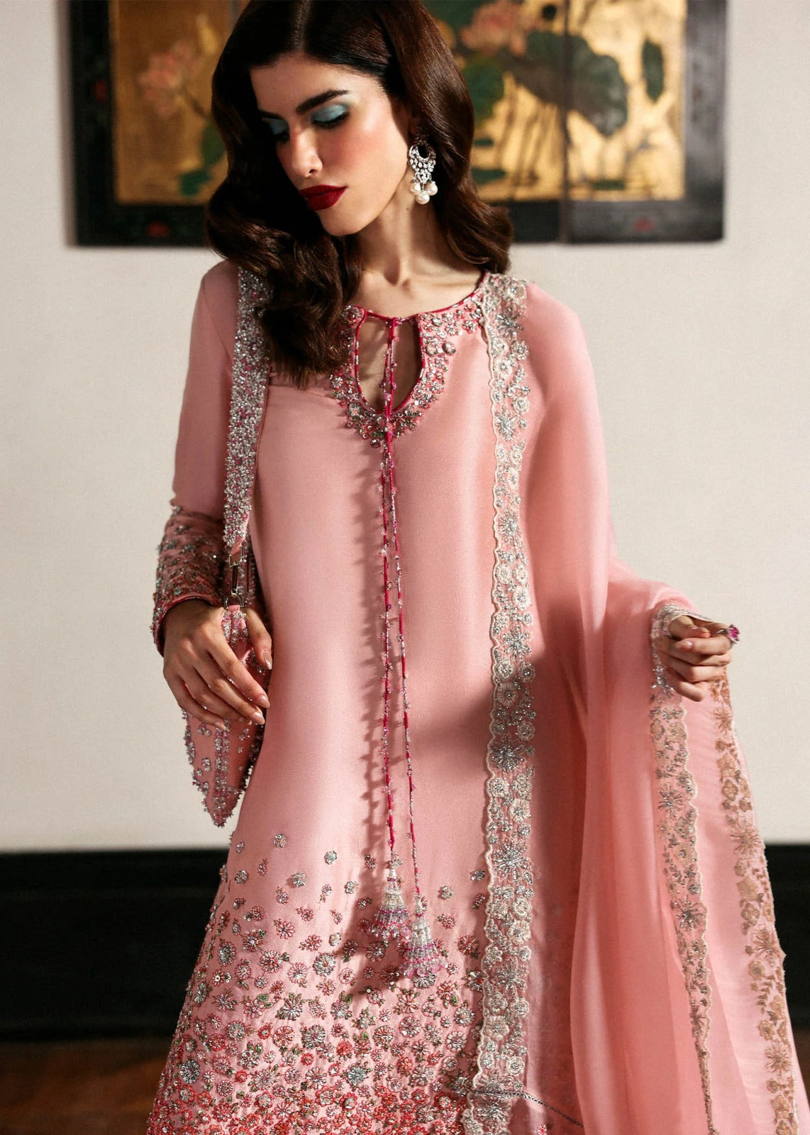 3 Piece Luxury Embroidery Dress - Ready To Wear