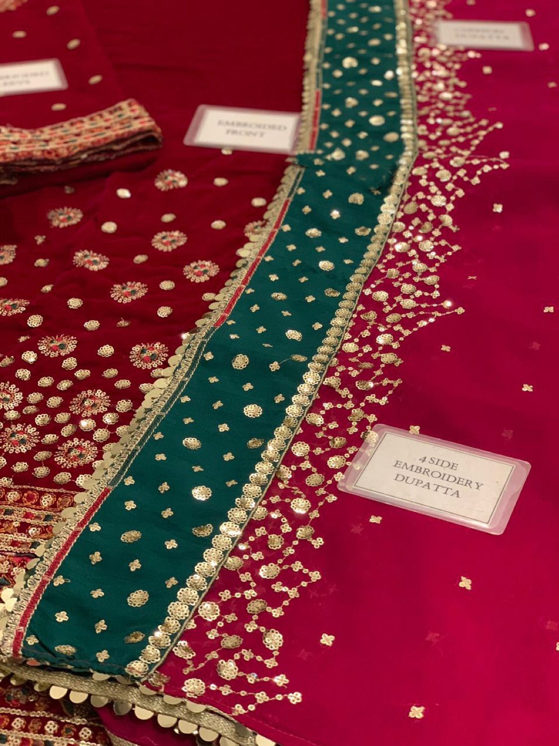 3 Piece Stitched Embroidered Dress - Ready To Wear