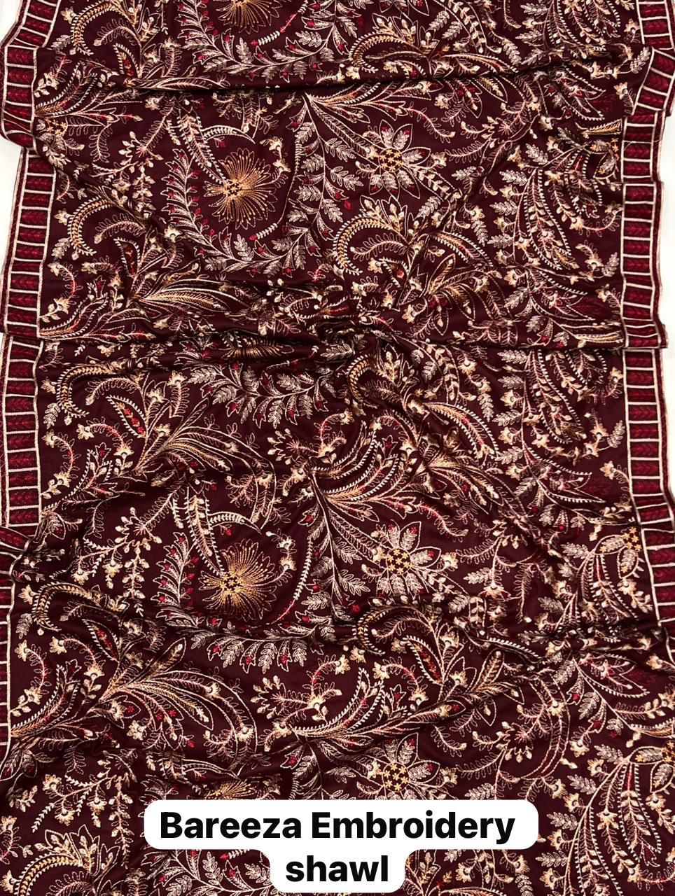 Bareeze Ready To Wear Embroidery Shawl
