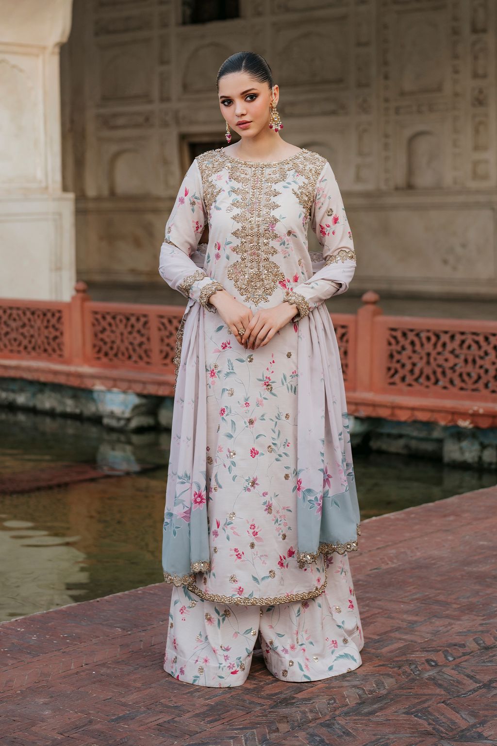 3 Piece Stitched Linen Dress - Ready To Wear