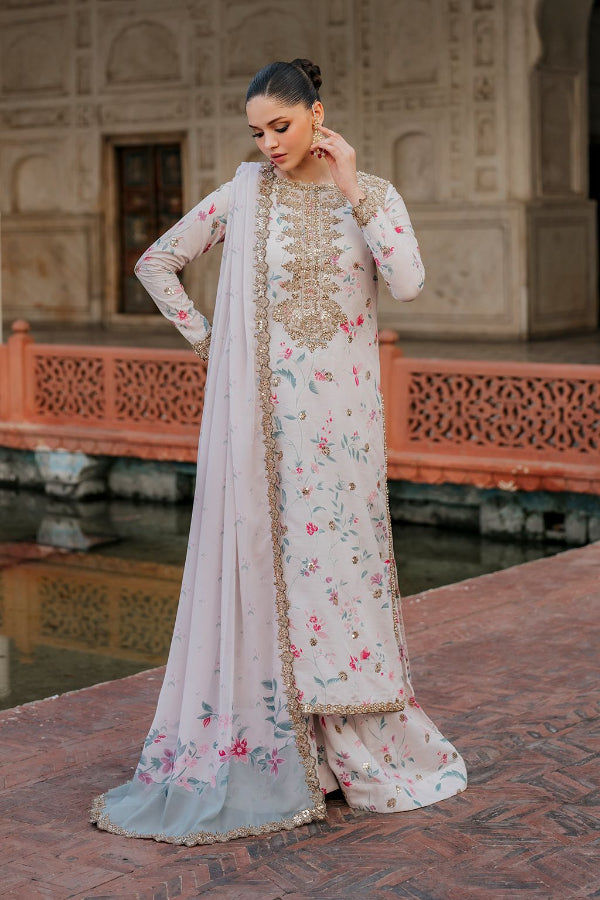 3 Piece Stitched Linen Dress - Ready To Wear