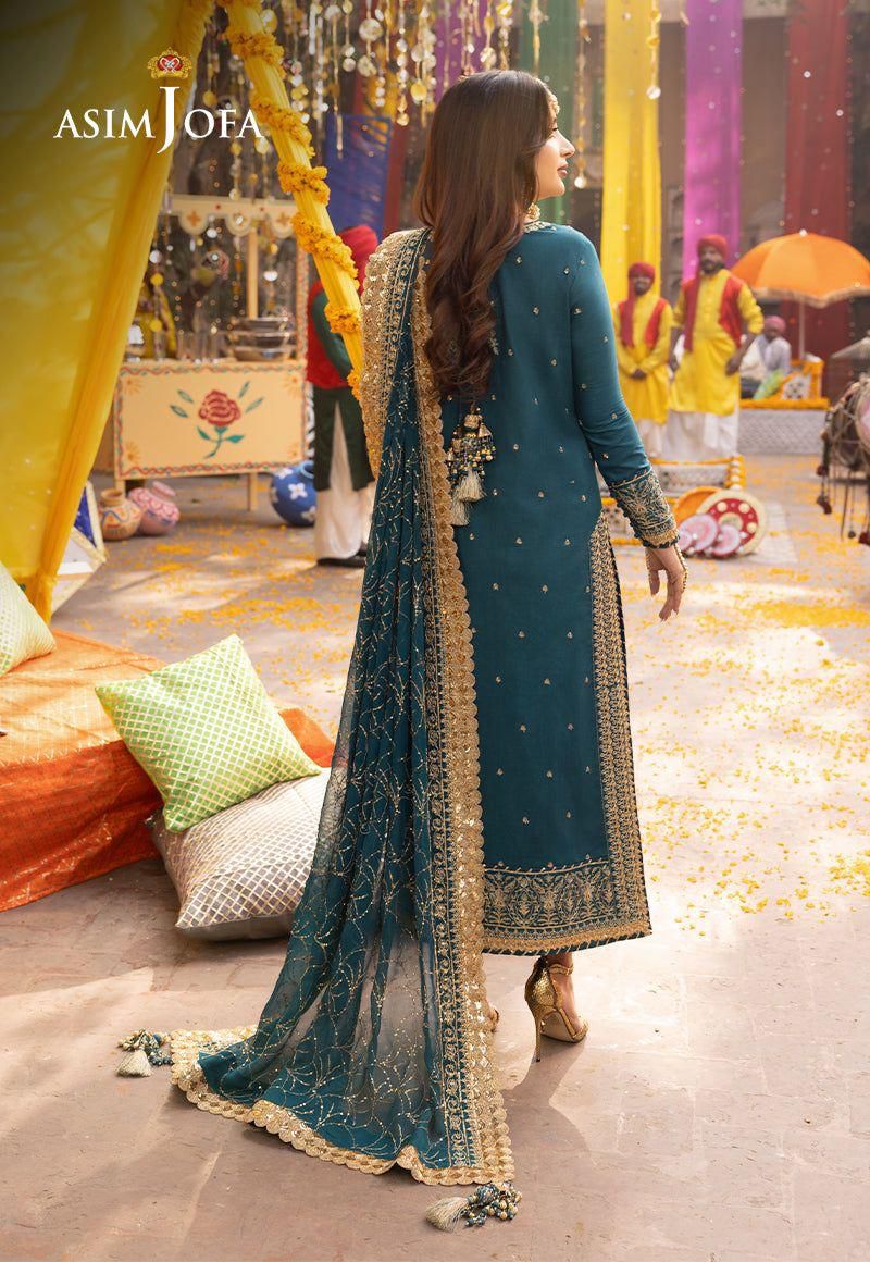 Designer Dress - 3 Piece Stitched Chiffon Dress - Ready To Wear