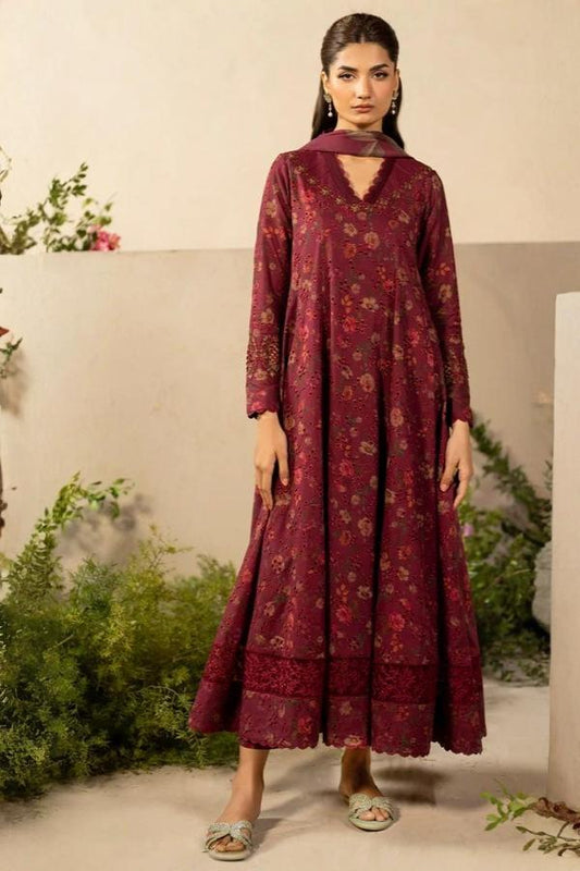 3 Piece Stitched Chikankari Dress - Ready To Wear