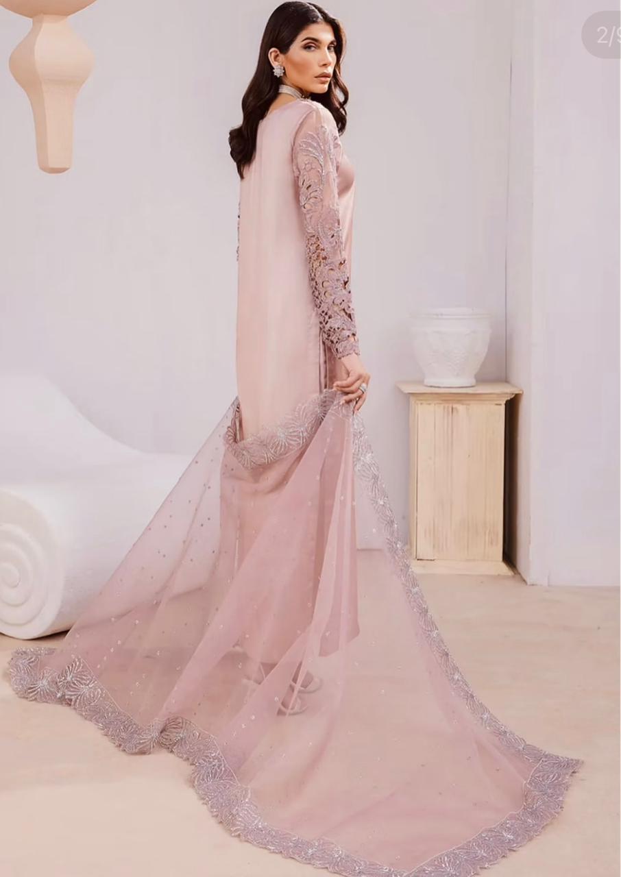 3 Piece Stitched Silk Dress - Ready To Wear