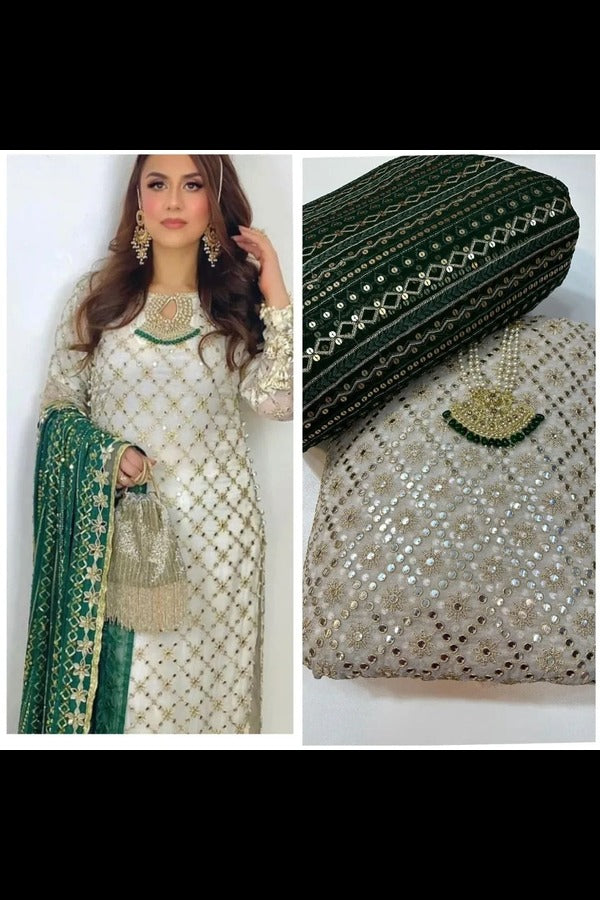 Chiffon 3 piece suit