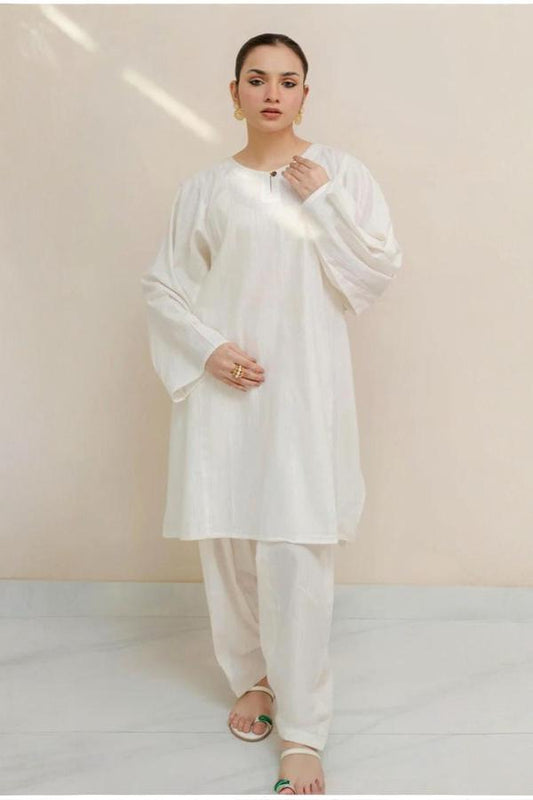 3 Piece Stitched Dress - Ready To Wear