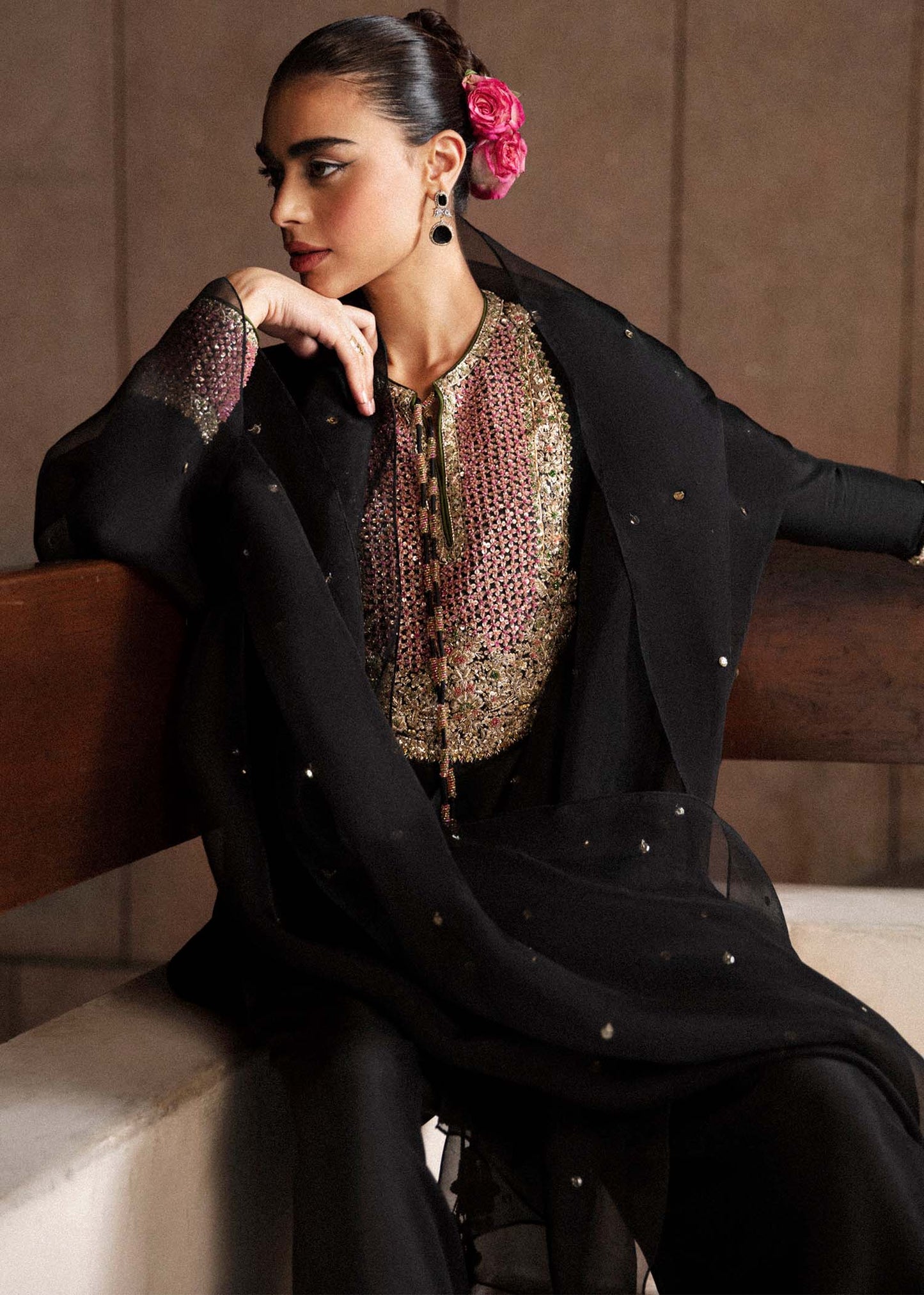 2 Piece Silk Fabric Ready to Wear