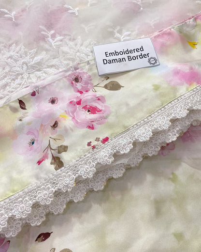 3 Piece Stitched Embroidery Dress - Ready To Wear
