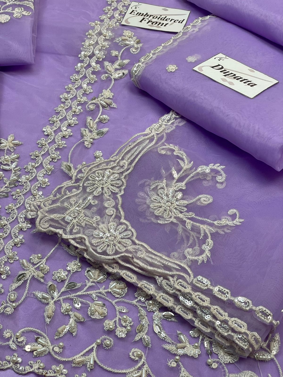 3 Piece Stitched Embroidery Dress - Ready To Wear