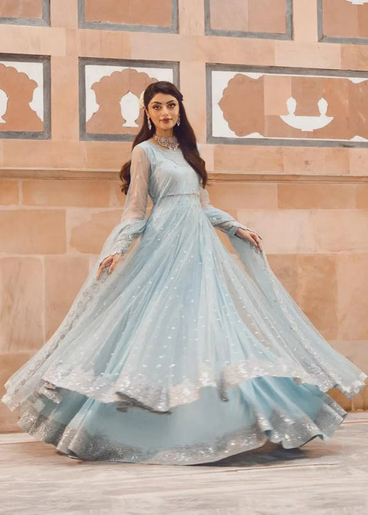 3 Piece Chiffon Embroidery Dress - Ready To Wear