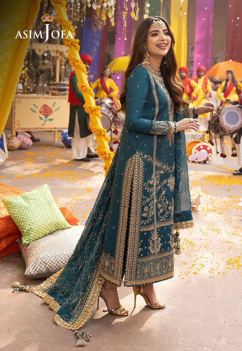 Designer Dress - 3 Piece Stitched Chiffon Dress - Ready To Wear