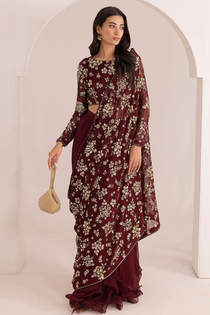 Stitched Chiffon Saare - Ready To Wear