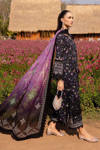 3 Piece Stitched Lawn Dress - Ready To Wear