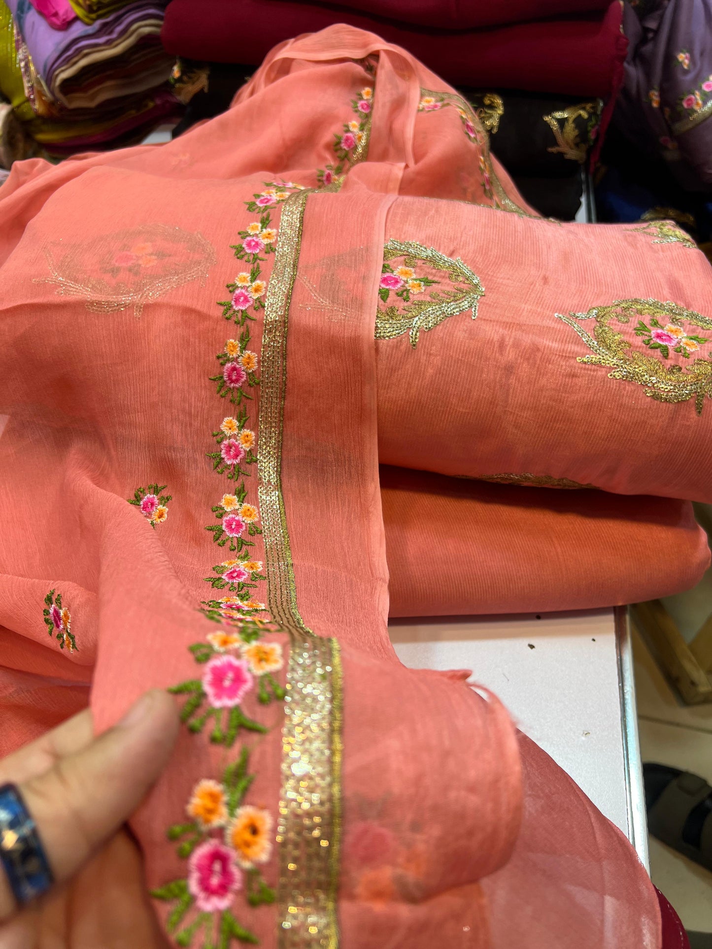 3 Piece Stitched Embroidered Dress - Ready To Wear