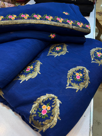 3 Piece Stitched Embroidered Dress - Ready To Wear