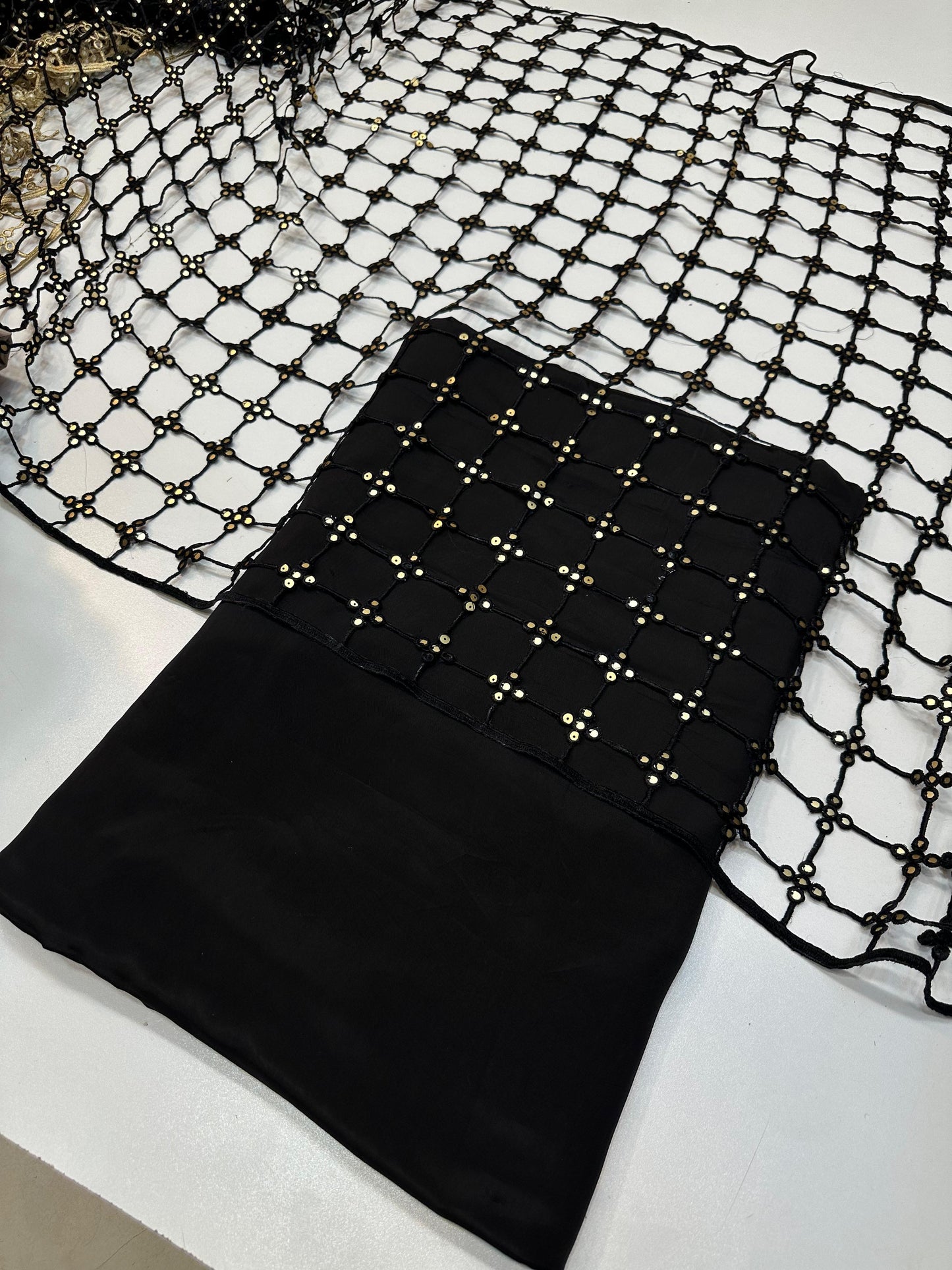 3 Piece Stitched Silk Dress - Ready To Wear