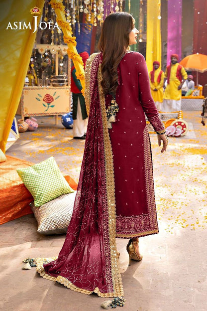 Designer Dress - 3 Piece Stitched Chiffon Dress - Ready To Wear