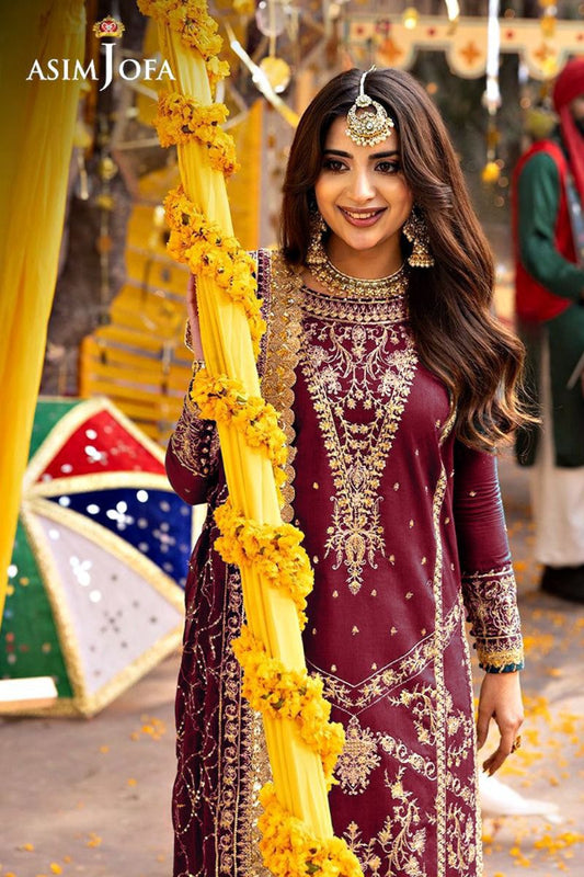 Designer Dress - 3 Piece Stitched Chiffon Dress - Ready To Wear