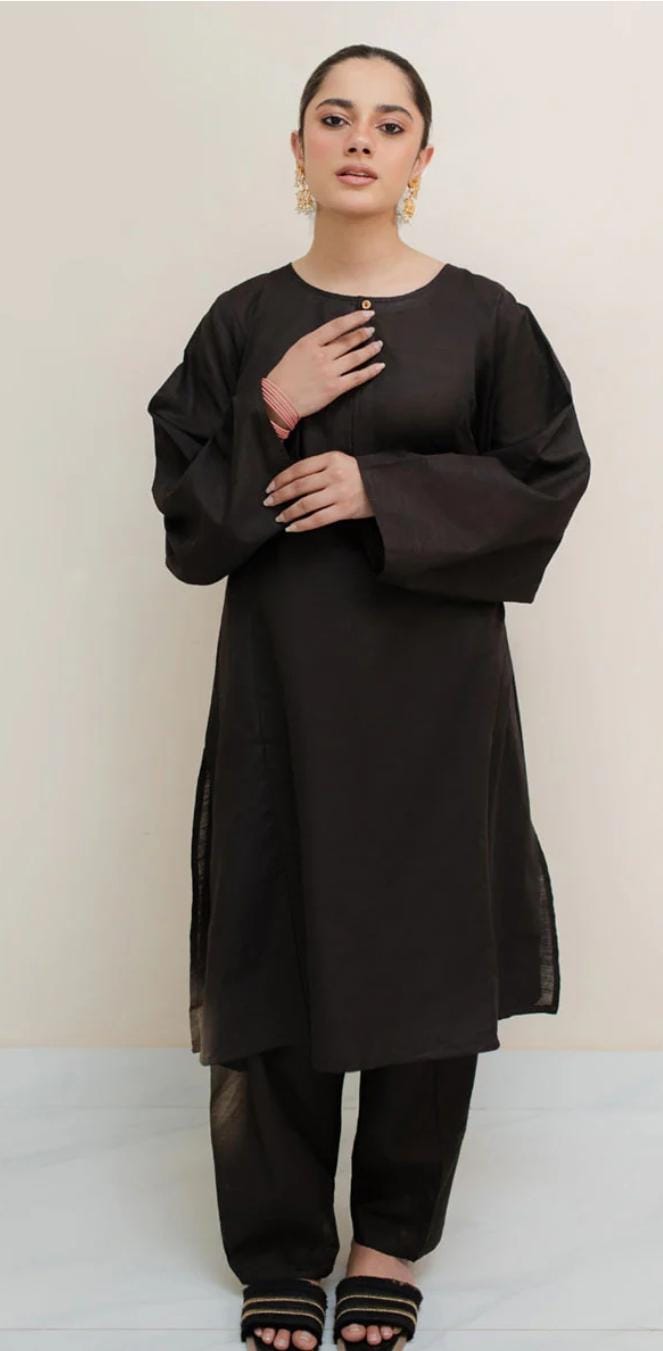 3 Piece Stitched Dress - Ready To Wear