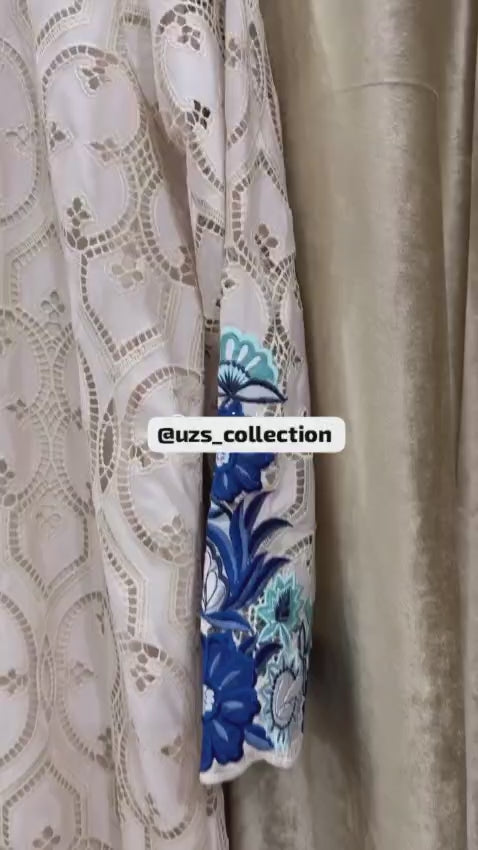 3 Piece Stitched Chikankari Dress - Ready To Wear