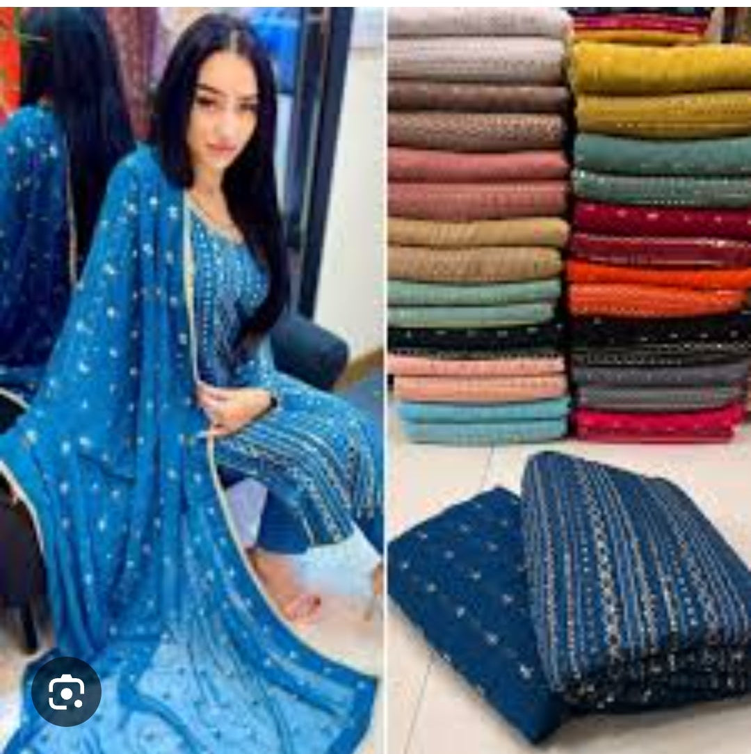 3 Piece Stitched Chiffon Ready To Wear