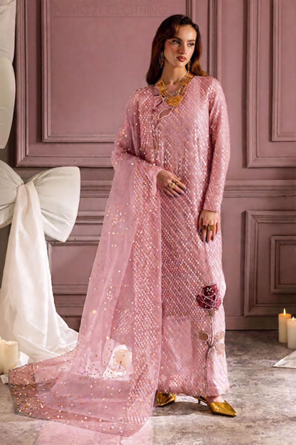 3 Piece Stitched Luxury Embroidery Wedding Collection - Ready To Wear